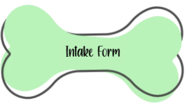 Pale green pet intake form badge